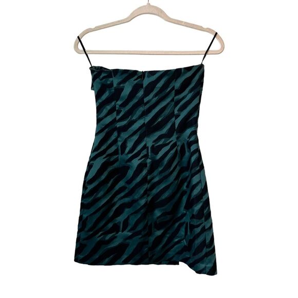 Bec + Bridge Discotheque Mini Dress Zebra Animal Print Metallic Party Size 4 - Picture 9 of 11